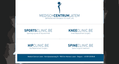 Desktop Screenshot of kneeclinic.be
