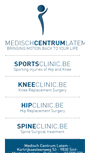 Mobile Screenshot of kneeclinic.be