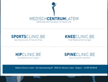 Tablet Screenshot of kneeclinic.be