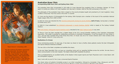 Desktop Screenshot of kneeclinic.com.au